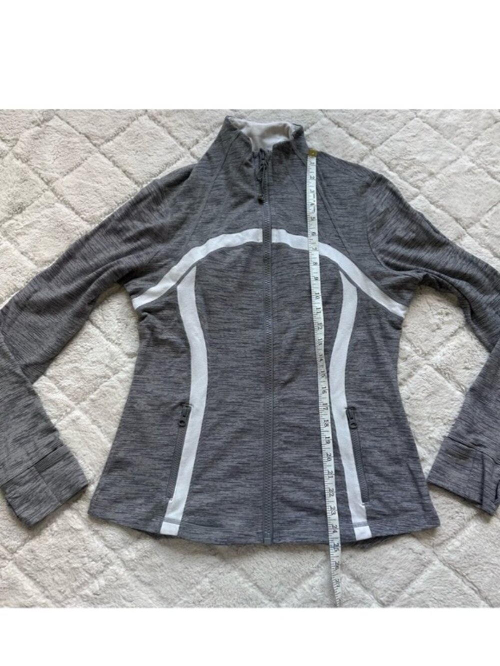 Lululemon | "Wee Are From Space Coal Fossil / White" Define Jacket | Size 12 - Picture 11 of 11